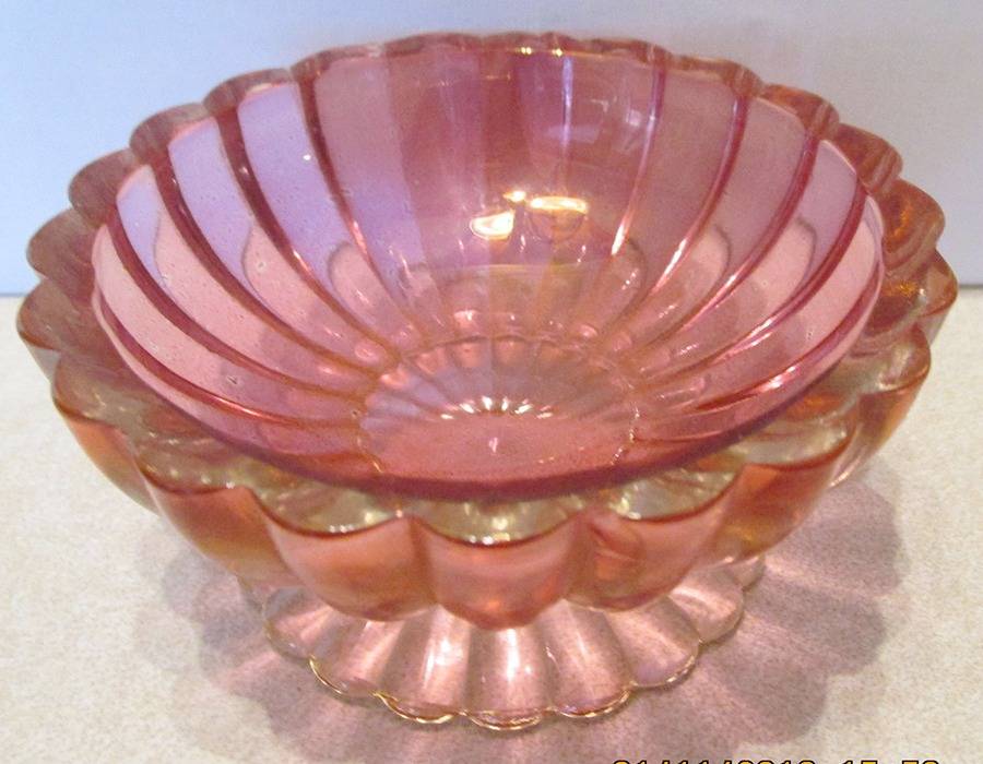 National Cranberry Flash Candy Jar No Lid by Jeannette-1