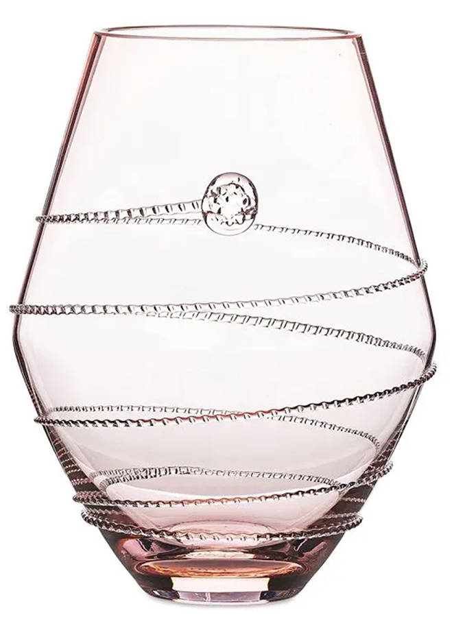 Amalia Pink 6" Flower Vase by Juliska Glassware-1