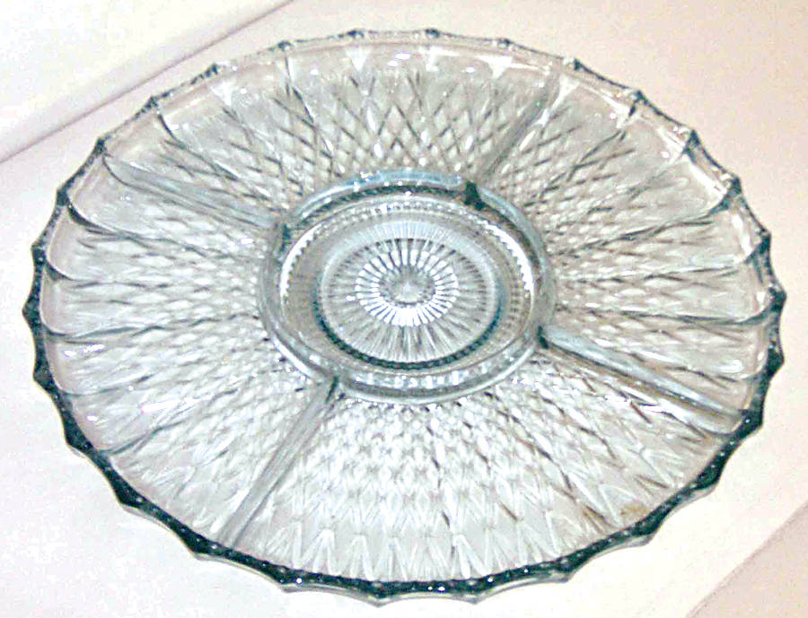 Starlight (Blue) 13" Round 5 Part Relish by Jeannette-1