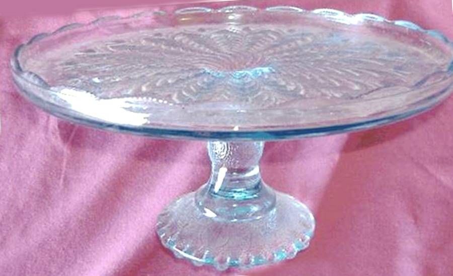 Starlight (Blue) 10" Diameter High Cake Stand by Jeannette-1