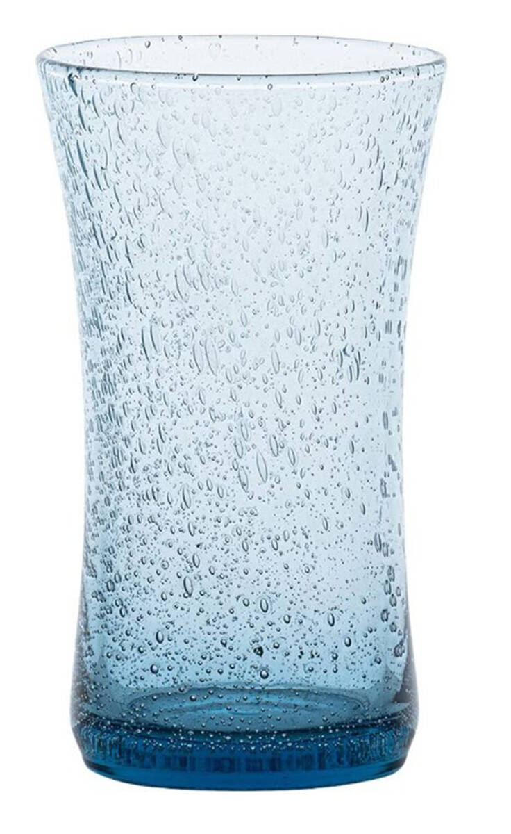 Provence Chambray 15 Oz Flat Tumbler by Juliska Glassware-1