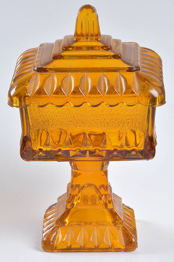 Wedding Amber Small Wedding Bowl & Lid by Jeannette-1