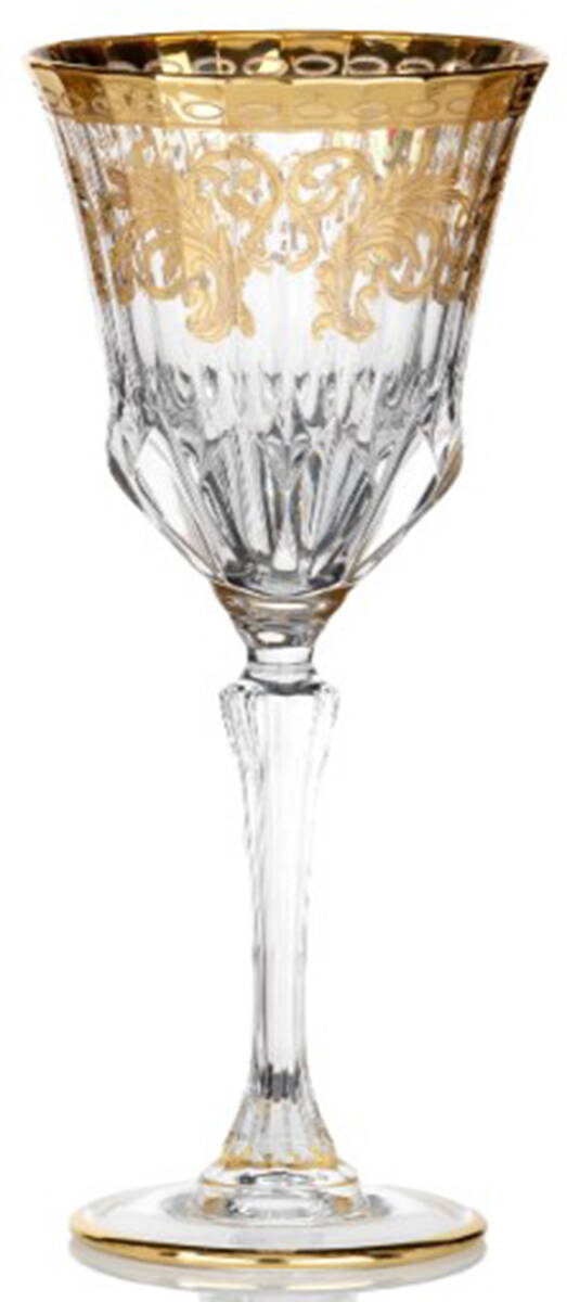 Art Deco-Clear Wine Glass by Joseph Sedgh Crystal-1
