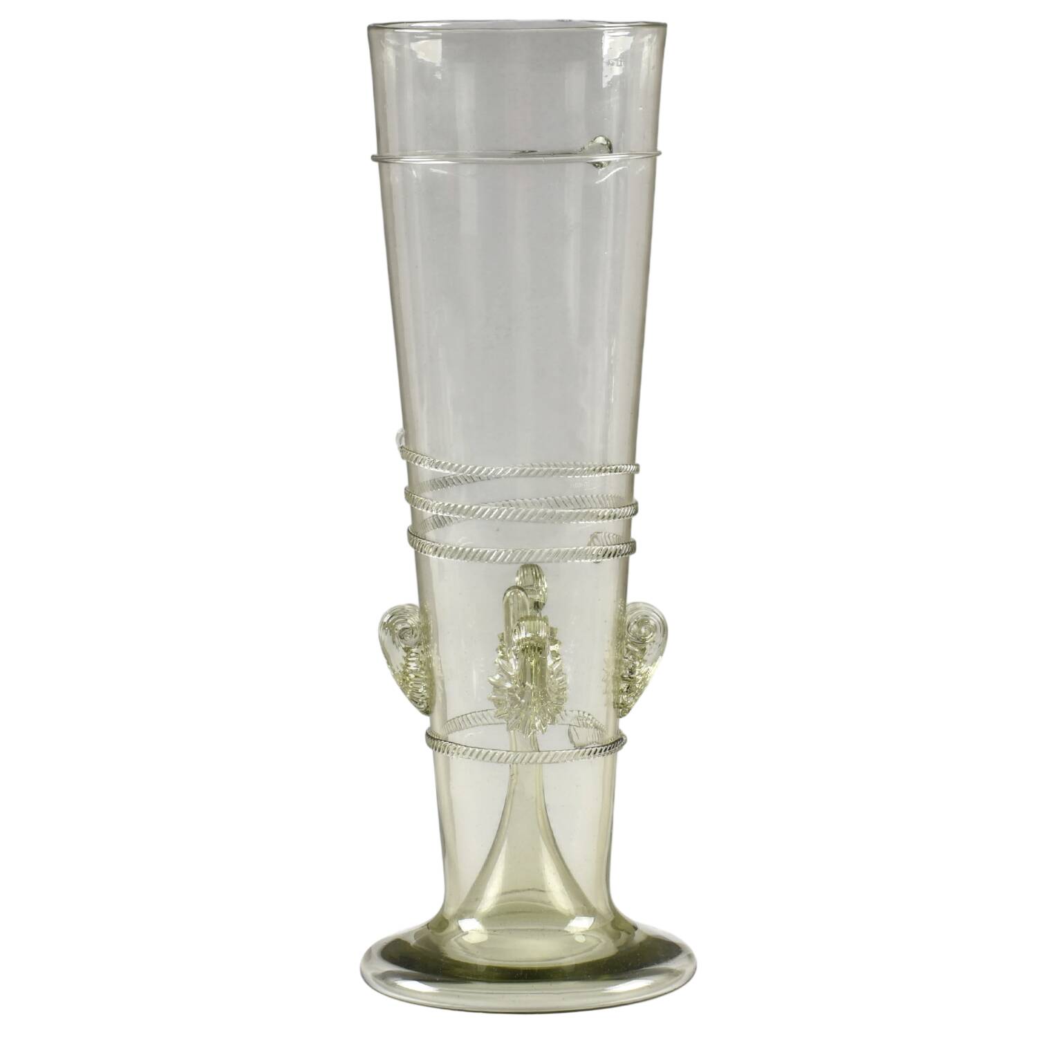 Ursula Green 10" Flower Vase by Juliska Glassware-1