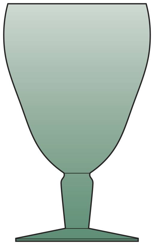 Karina Sea Green Water Goblet by Karhula-1