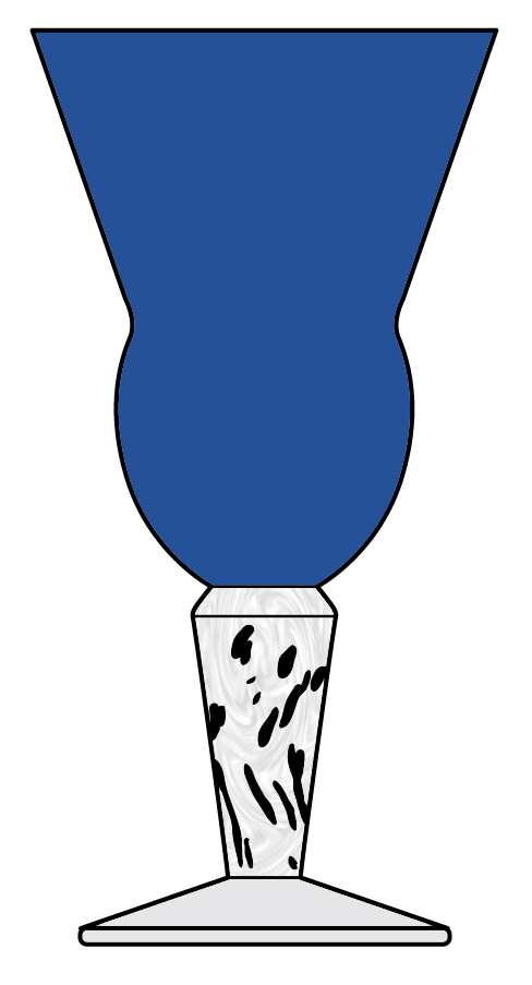 Amazon Blue Water Goblet by Kosta-Boda-1