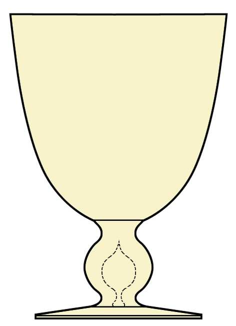 Bernadette Amber Water Goblet by Kosta-Boda-1