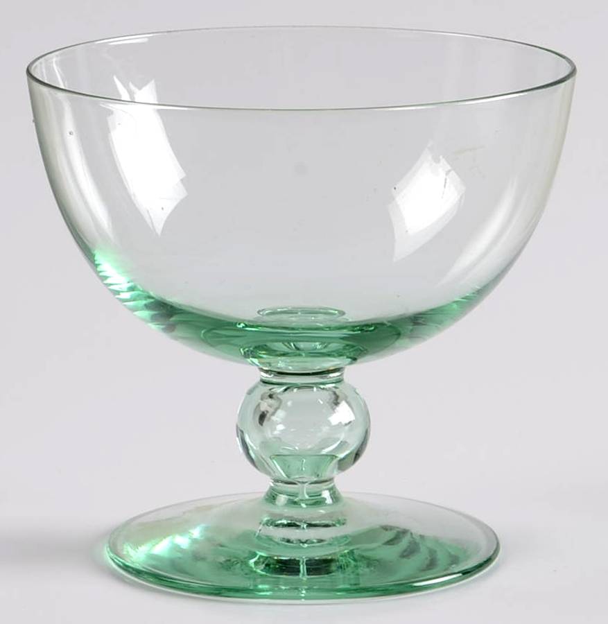 Bernadette Green Champagne/Tall Sherbet by Kosta-Boda-1