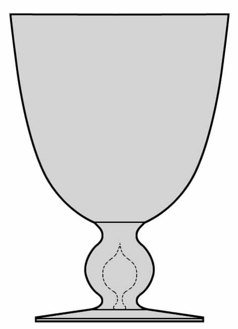 Bernadette Smoke Water Goblet by Kosta-Boda-1