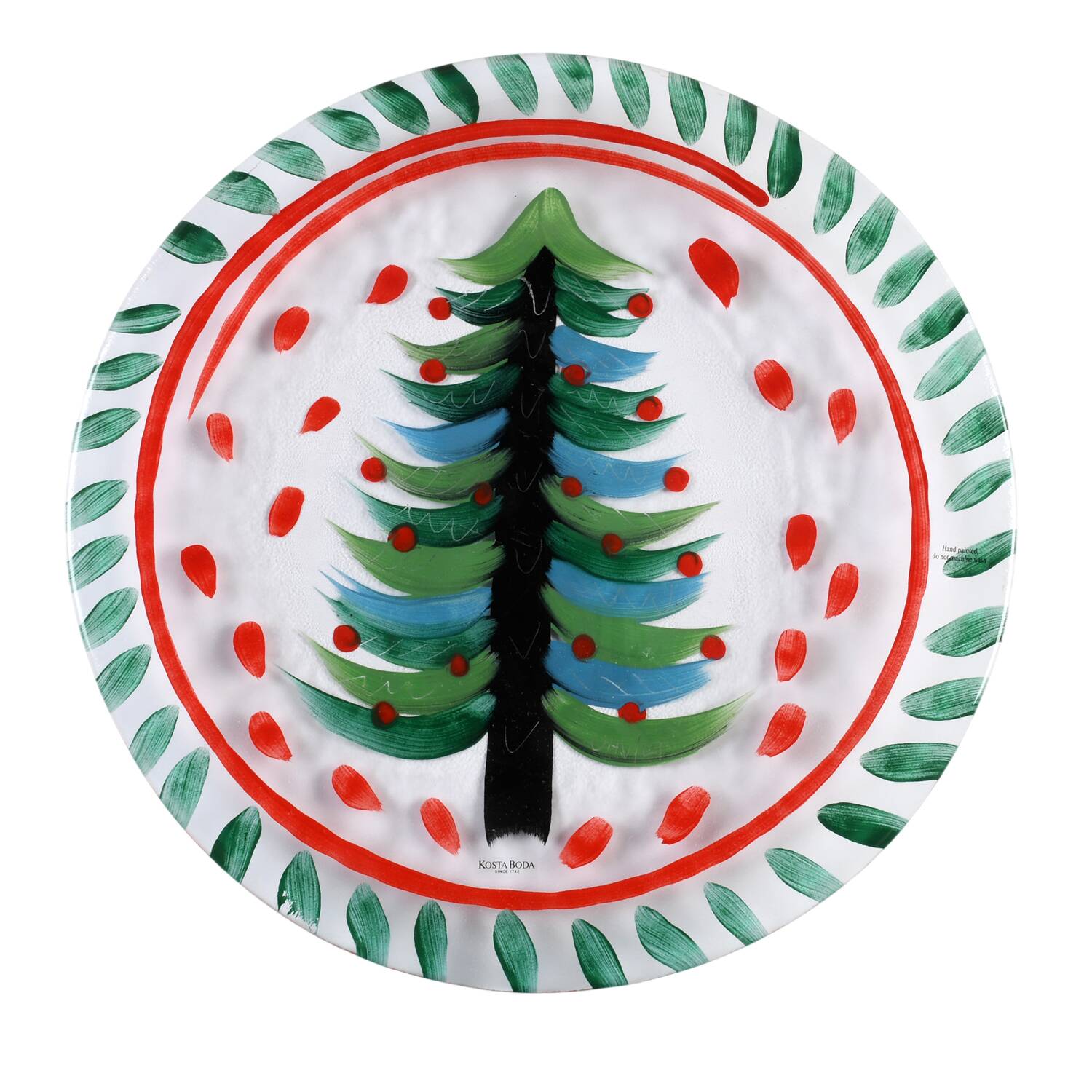Christmas 13" Service Plate by Kosta-Boda-1