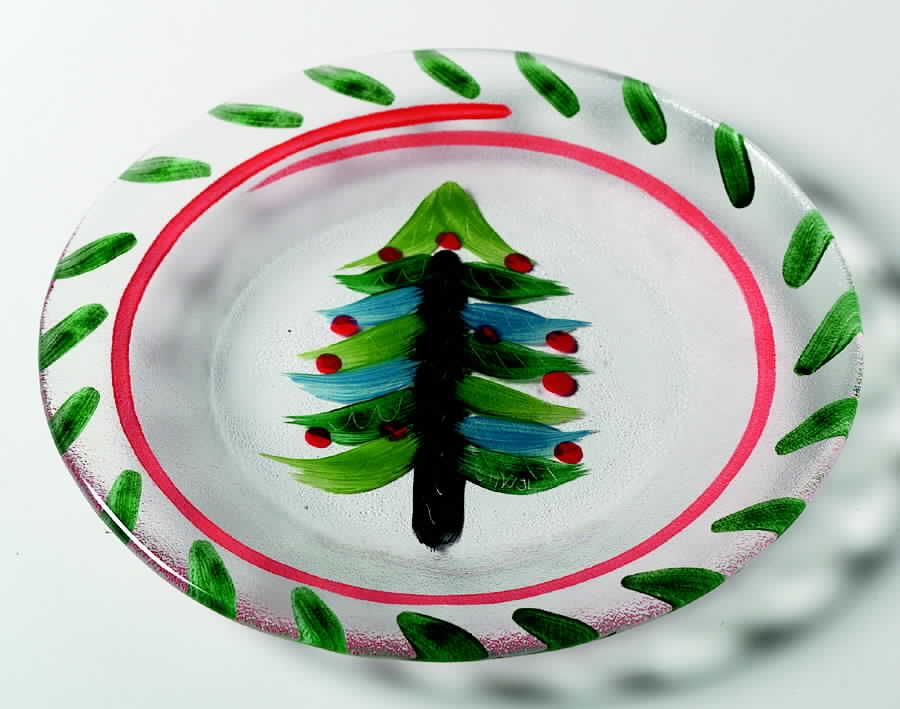 Christmas 7" Salad Plate by Kosta-Boda-1