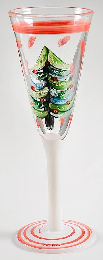 Christmas Water Goblet by Kosta-Boda-1