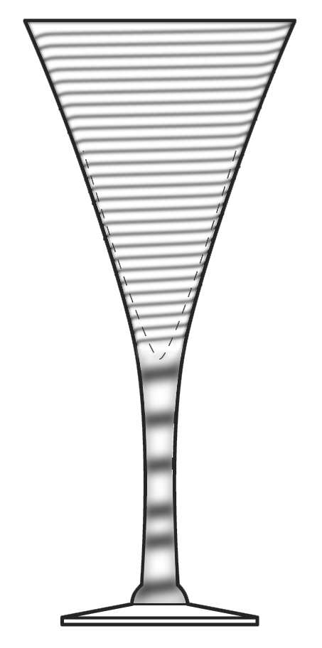 Cleopatra Stripes Wine Glass by Kosta-Boda-1
