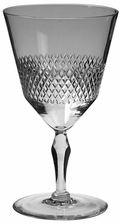 Diamond Water Goblet by Kosta-Boda-1