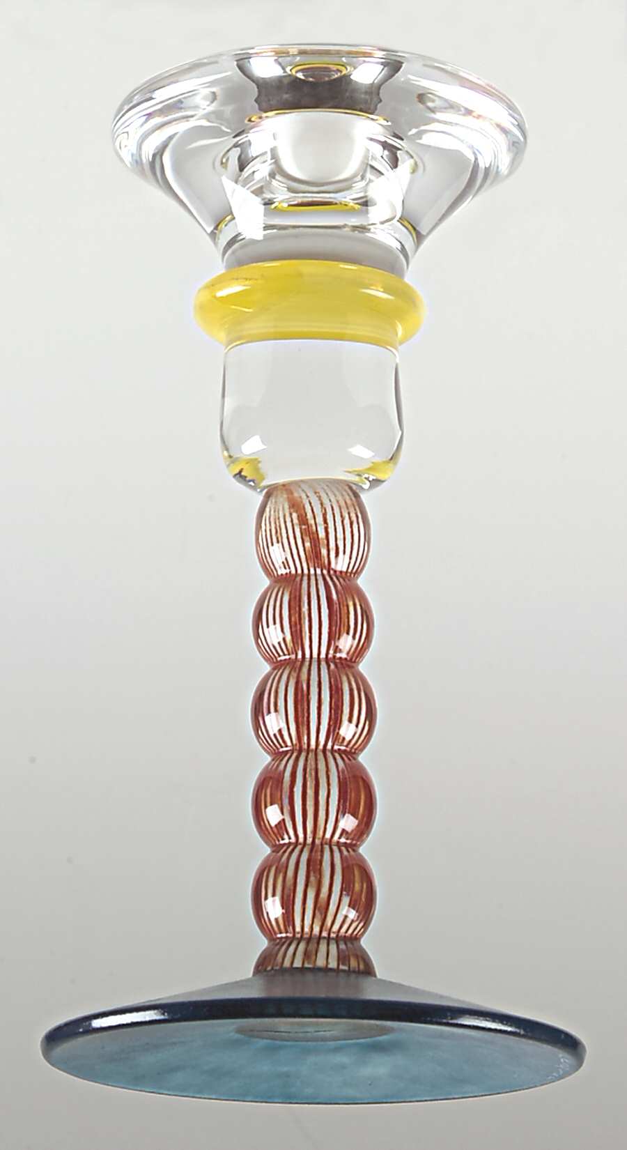 Fenix 7" Single Light Candlestick by Kosta-Boda-1