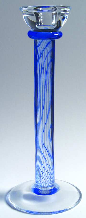 Filippa 10" Tall Single Light Candlestick by Kosta-Boda-1
