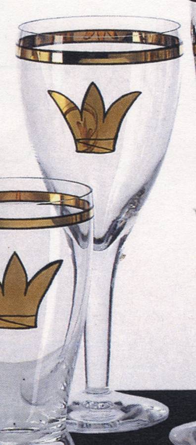 Goldy Water Goblet by Kosta-Boda-1