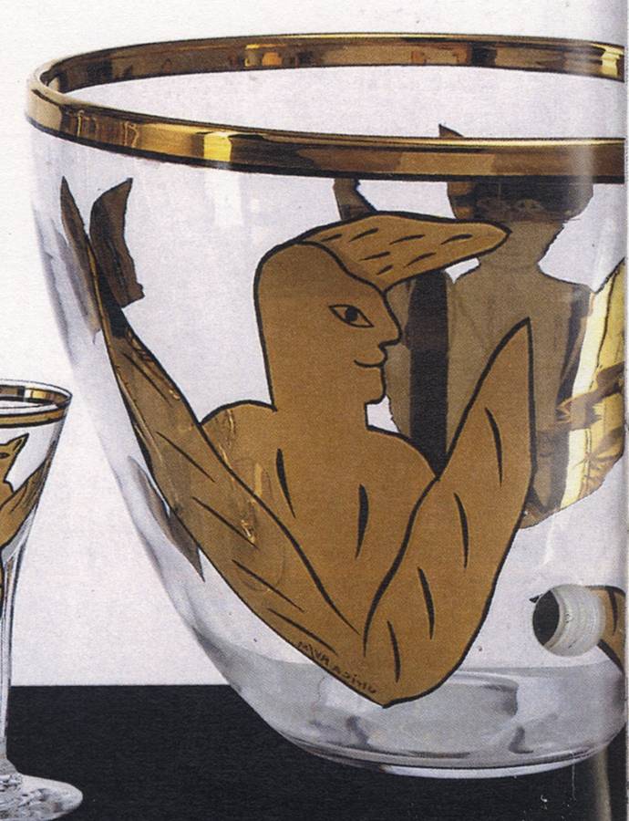 Goldy 11" Round Bowl by Kosta-Boda-1