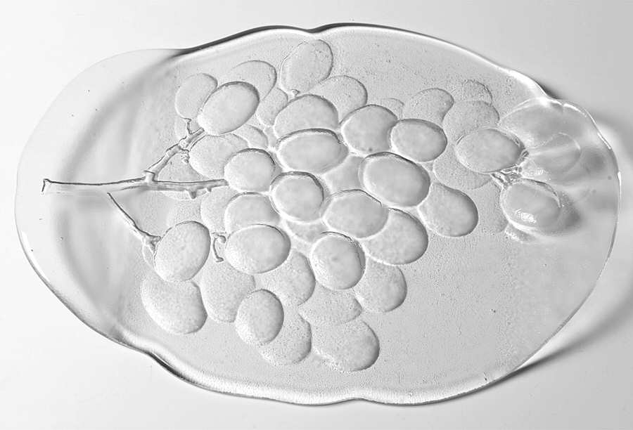 Grape 12" Oval Platter by Kosta-Boda-1