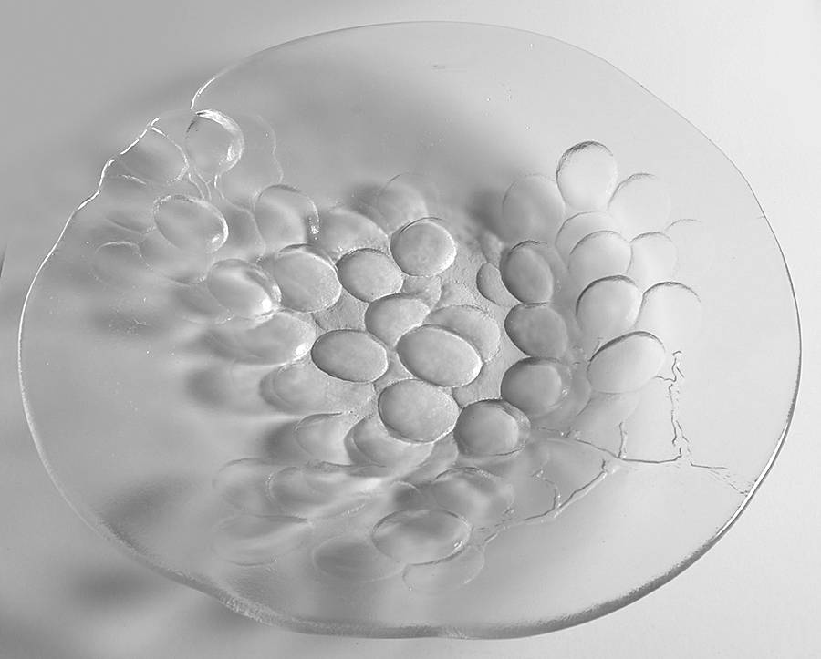 Grape Large Shallow Fruit Bowl by Kosta-Boda-1