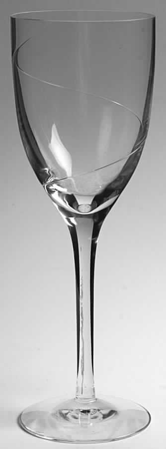 Line Clear Water Goblet by Kosta-Boda-1