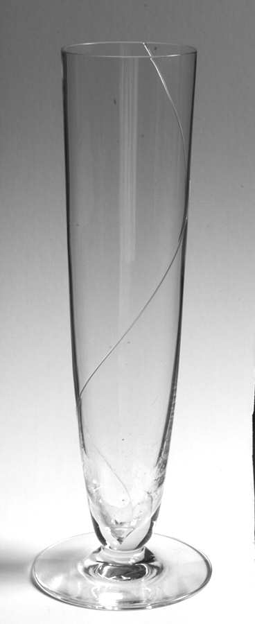 Line Clear 8" Bud Vase by Kosta-Boda-1