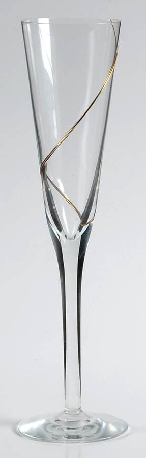 Line Gold Fluted Champagne by Kosta-Boda-1