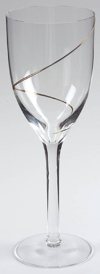 Line Gold Water Goblet by Kosta-Boda-1