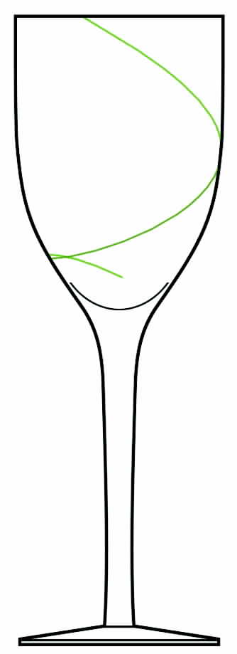 Line Green Water Goblet by Kosta-Boda-1