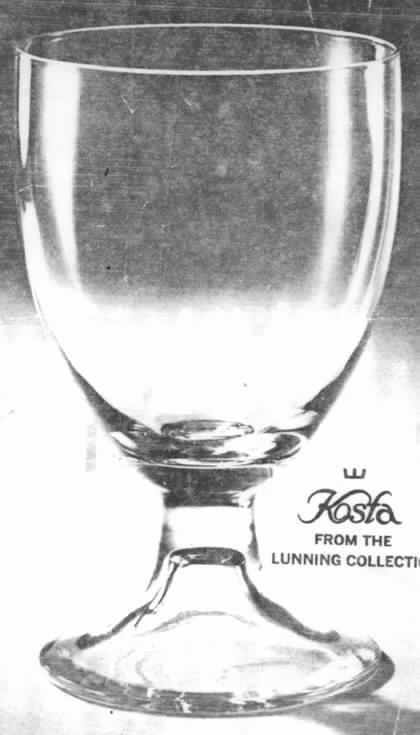 Malmo Water Goblet by Kosta-Boda-1
