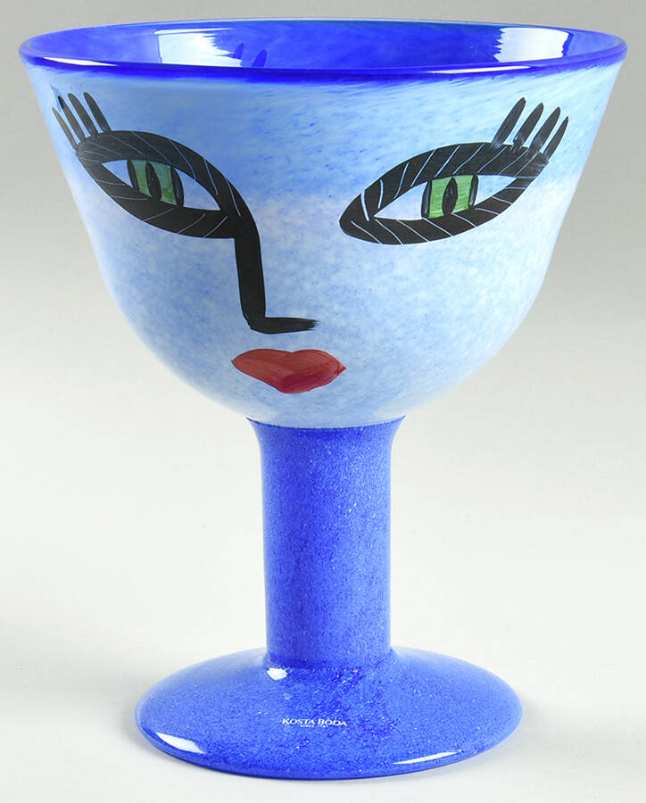 Open Minds 7" Footed Bowl by Kosta-Boda-1