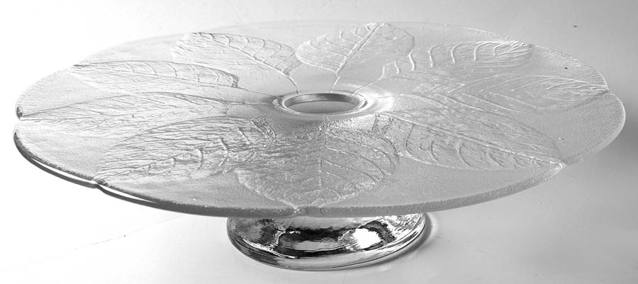 Party 12" Diameter Cake Stand/Pedestal by Kosta-Boda-1