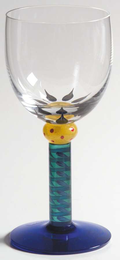 Palm Trees Wine Glass by Kosta-Boda-1