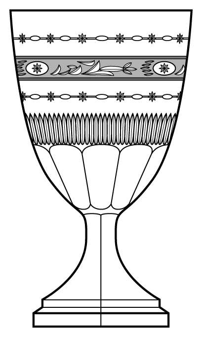 Princess Louise Water Goblet by Kosta-Boda-1