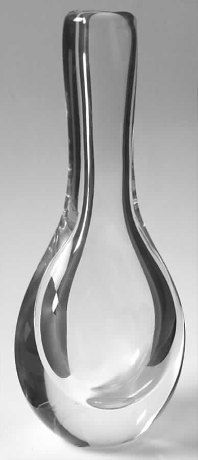 Rain Drop Clear 10" Bud Vase by Kosta-Boda-1