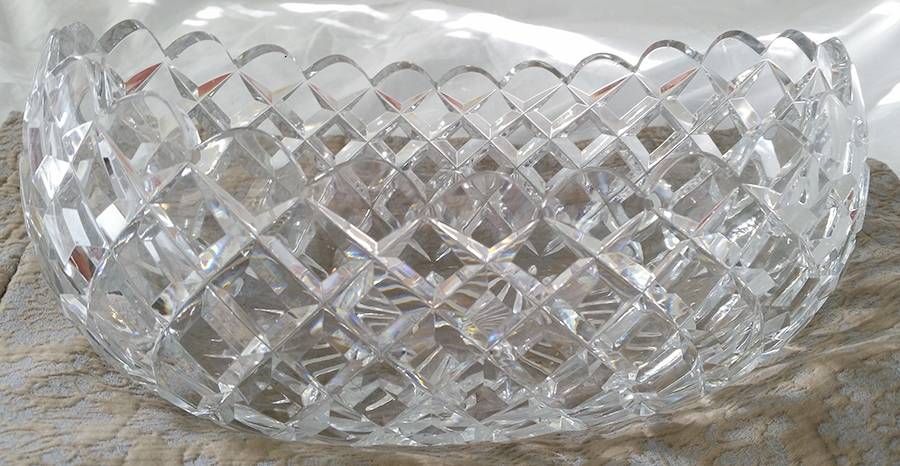Rut Majestic 14" Oval Bowl by Kosta-Boda-1