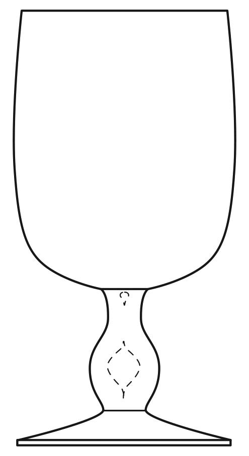 Solvig Water Goblet by Kosta-Boda-1