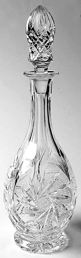 Berlin Decanter & Stopper by Kusak Cut Glass Works-1