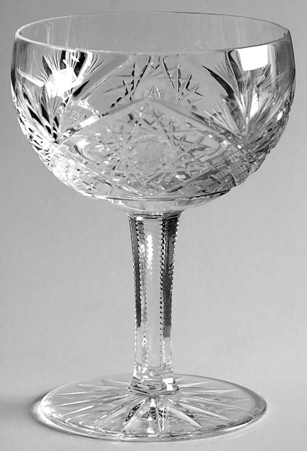 Chantilly Lace Champagne/Tall Sherbet by Kusak Cut Glass Works-1