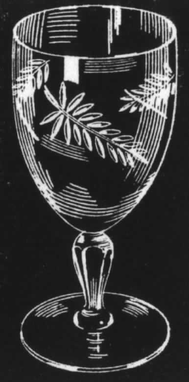 Continental Water Goblet by Kusak Cut Glass Works-1