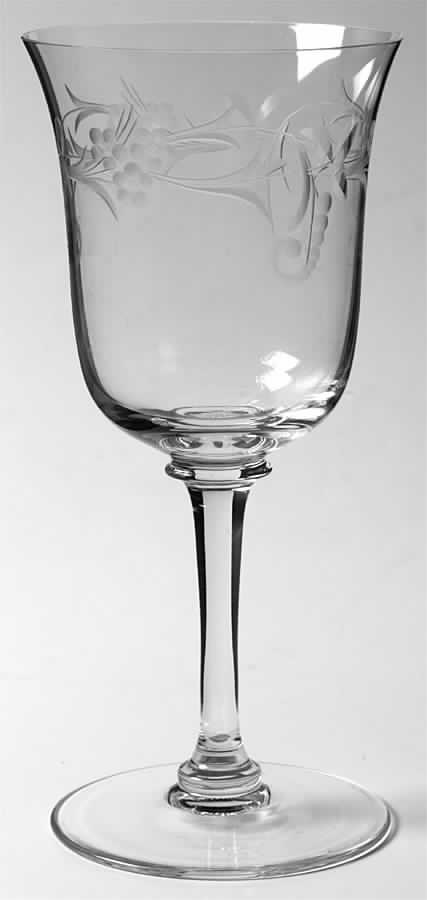 Forget Me Not Water Goblet by Kusak Cut Glass Works-1