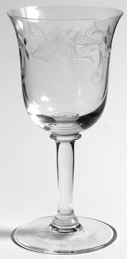 Forget Me Not Claret Wine by Kusak Cut Glass Works-1