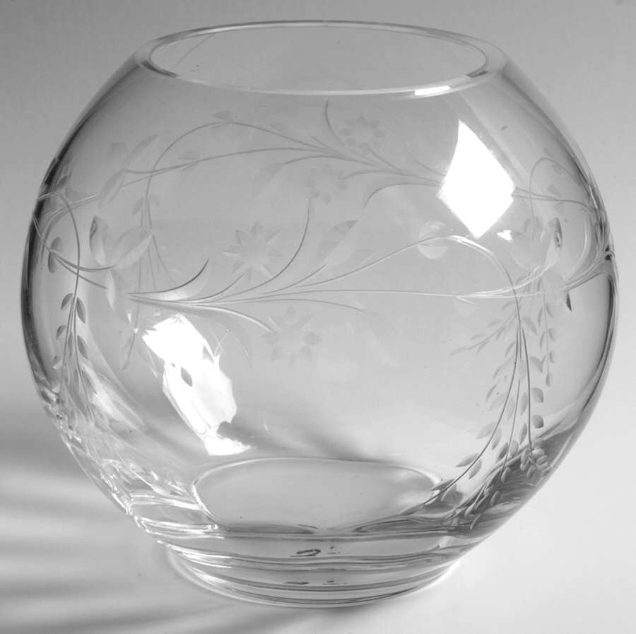 Jasmine 5" Rose Bowl by Kusak Cut Glass Works-1