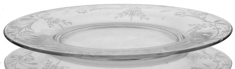 Jasmine Salad Plate by Kusak Cut Glass Works-1