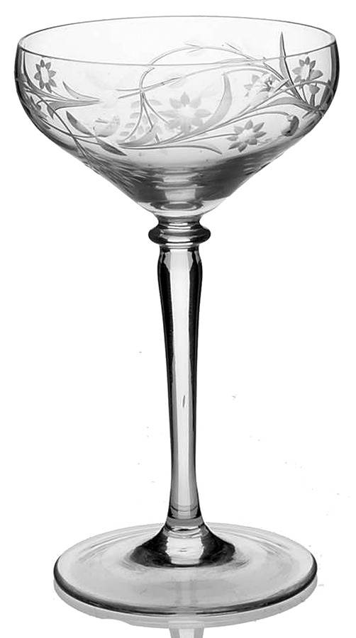 Jasmine Champagne/Tall Sherbet by Kusak Cut Glass Works-1