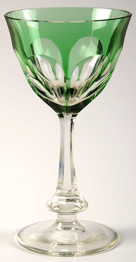 Lady Hamilton Green Wine by Kusak Cut Glass Works-1