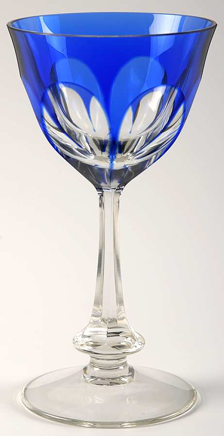 Lady Hamilton Blue Wine by Kusak Cut Glass Works-1
