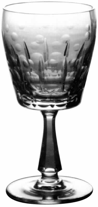 Marine Bubble Water Goblet by Kusak Cut Glass Works-1