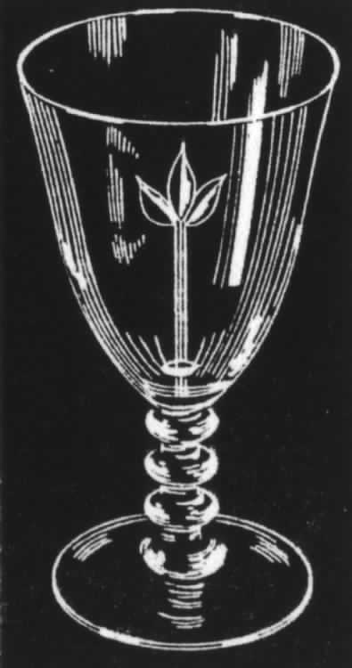 Tulip Water Goblet by Kusak Cut Glass Works-1
