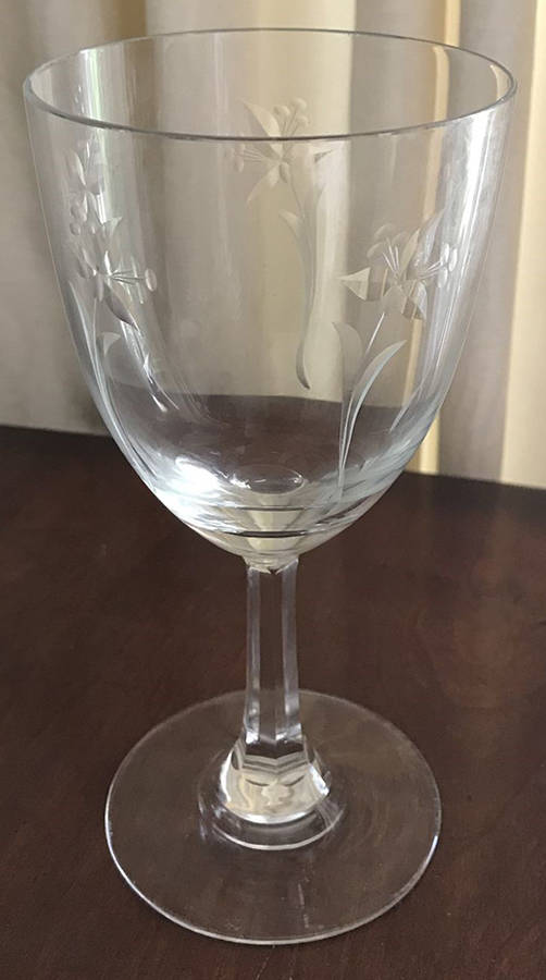 Waves Water Goblet by Kusak Cut Glass Works-1